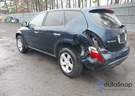 2004 Nissan Murano Sl z USA, uszkodzony, nr VIN JN8AZ08W94W341178